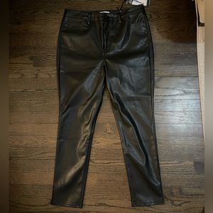 Brand new faux leather pants.